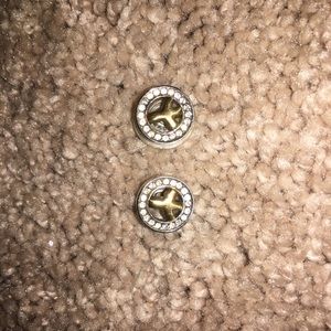 Brighton peace sign earrings